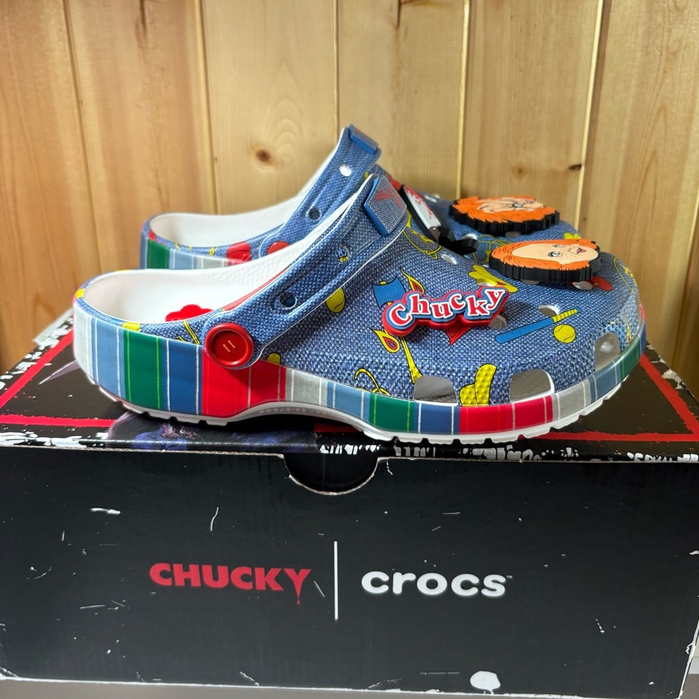 Crocs Chucky Classic Clog Mens 7 Womens 9 Wanna Play Good Guys With Original Box